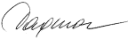 Dagmar's signature